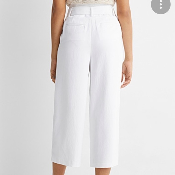 Michael Kors belted woven crop pants size 4 - Picture 4 of 8